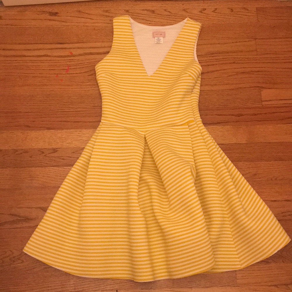 Love… Ady Yellow & White Striped Dress